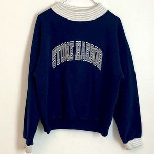 Vintage Beezil Stone Harbor Crewneck Sweatshirt Size L